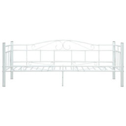 Vidaxl Daybed Frame Without Mattress White Metal 90X200Cm - thumbnail 5