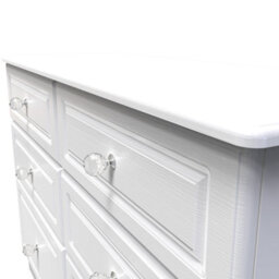 Stratford 6 Drawer Wide Chest In White Ash (Ready Assembled) - thumbnail 4