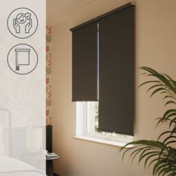 GoodHome Novan Cordless Black Blackout Roller Blind (W)90Cm (L)180Cm - thumbnail 9