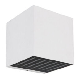 Luminosa Lighting Luminosa Illi Outdoor Up Down Wall Lamp White Matt Ip54 Clear Glass Shade Led 3000K - thumbnail 2