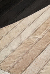 Orsina Bosie Safira Large Abstract Hair On Leather Rug - thumbnail 2