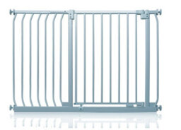 Safetots Elite Pressure Safety Gate, 116Cm - 125Cm, Matt Grey, Pressure Fit Stair Gate - thumbnail 1