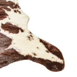 Beliani Faux Cowhide Rug Bogong Dark Brown 130 X 170 Cm - thumbnail 5