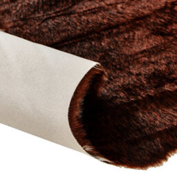 Beliani Faux Cowhide Rug Bogong Dark Brown 130 X 170 Cm - thumbnail 4