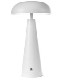 Beliani White Iron Wireless Dimmable Table Lamp With Touch Control And 3 Colour Temperatures - thumbnail 2