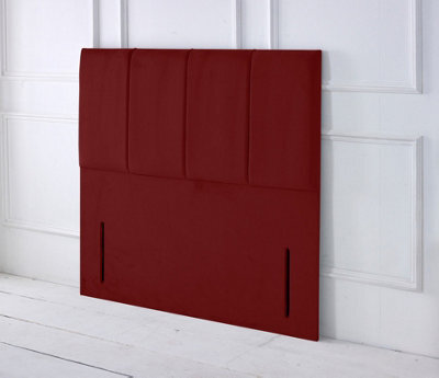"Adore Designs Stafford Plush Velvet 6Ft Super King 50"" Floor Standing Headboard - Burgundy"