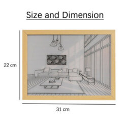 Alivio Decoration Frame Lights Christmas Wall Decoration In Warm Lights 31 X 22Cm - thumbnail 4