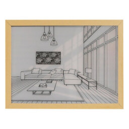 Alivio Decoration Frame Lights Christmas Wall Decoration In Warm Lights 31 X 22Cm - thumbnail 2