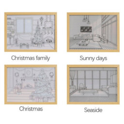 Alivio Decoration Frame Lights Christmas Wall Decoration In Warm Lights 31 X 22Cm - thumbnail 7