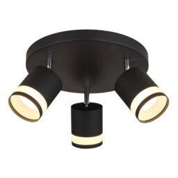 Luminosa Lighting Luminosa Lucero Ceiling Spotlight Clusters Matt Black 3X Gx53 3000K