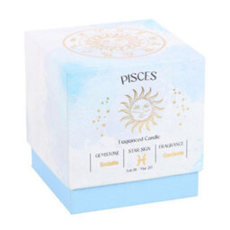 Something Different Pisces Gardenia Aquamarine Scented Candle Blue/brown (One Size) - thumbnail 3
