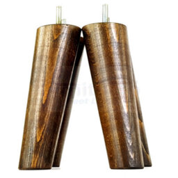 L&F Wood Legs Dark Walnut Washed 180mm High Set Of 4 Replacement Angled Furniture Legs Set Of 4 Sofas Chairs Stools M8 - thumbnail 4