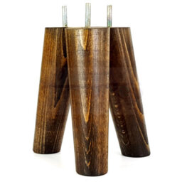L&F Wood Legs Dark Walnut Washed 180mm High Set Of 4 Replacement Angled Furniture Legs Set Of 4 Sofas Chairs Stools M8 - thumbnail 7