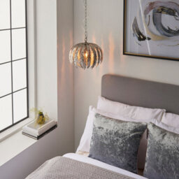 Luminosa Lighting Luminosa Delphine Decorative Silver Layered Leaf Ceiling Pendant Light - End Of Line - thumbnail 7