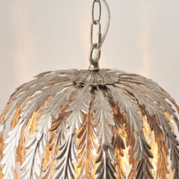 Luminosa Lighting Luminosa Delphine Decorative Silver Layered Leaf Ceiling Pendant Light - End Of Line - thumbnail 8