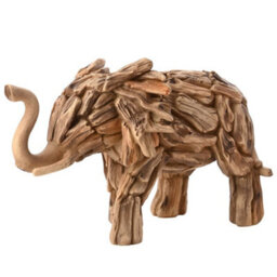 Naturecraft Resin Driftwood Collection Elephant Figurine - thumbnail 2