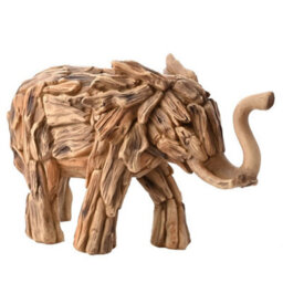 Naturecraft Resin Driftwood Collection Elephant Figurine - thumbnail 1