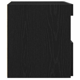 Berkfield Bedside Cabinets With Led Lights 2 Pcs Black Oak 50X40X45 Cm - thumbnail 9