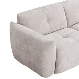 Wyld Haus Camden Cosy Natural Fabric 3-Seater Sofa - thumbnail 5