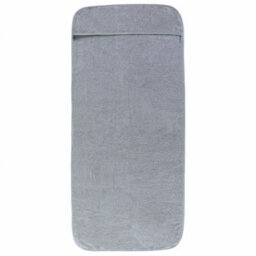 Berkfield Beach Towels 2 Pcs Grey 75X200 Cm Fabric 400 Gsm - thumbnail 3