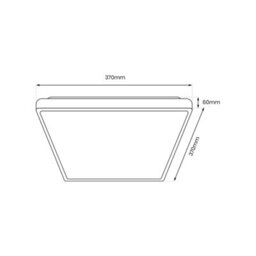 Milagro Fabio Led Ceiling Lamp  Black 23W(150W) 37Cm Great Value Stylish Lifetime Light Source - thumbnail 4