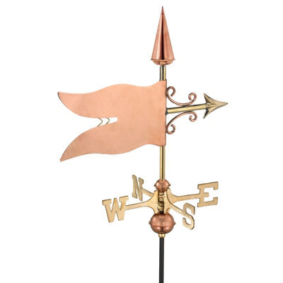 Good Directions Cottage Banner Copper Weathervane - H58 X W39 X L28 Cm - image 1