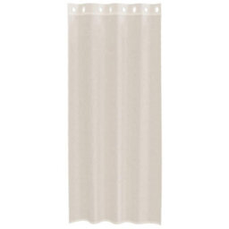 Berkfield Voile Curtains With Grommets 2 Pcs Cream 140X245 Cm - thumbnail 4