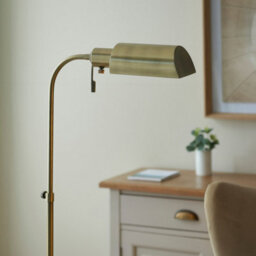 Luminosa Lighting Luminosa Pharmacy Task Floor Lamp Antique Brass Plate, 1X E27 - thumbnail 5