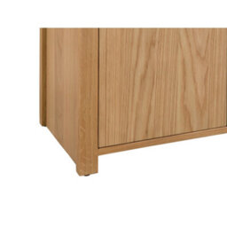 Julian Bowen Curve 3 Door 3 Drawer Sideboard - Oak - thumbnail 6