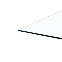 Furniture in Fashion Zanti Clear Glass Dining Table With White High Gloss Base - thumbnail 2