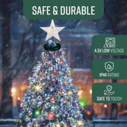 Globrite Christmas Tree Stand Lights - 5 Ft, 288 Led Multi-Coloured 8 Modes Memory Timer Ip44 Waterproof Indoor Outdoor Décor - thumbnail 4
