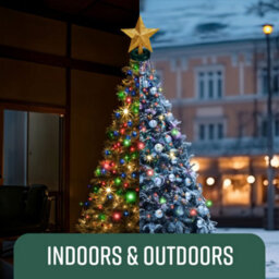 Globrite Christmas Tree Stand Lights - 5 Ft, 288 Led Multi-Coloured 8 Modes Memory Timer Ip44 Waterproof Indoor Outdoor Décor - thumbnail 6
