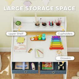 Aiyaplay Art Table And Chair Set For Children With Drawers - thumbnail 5