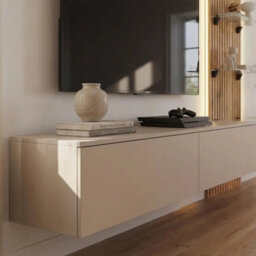 Arte Luzz Entertainment Unit Clay Grey Oak Evoke Led For Tvs Up To 70In - thumbnail 7