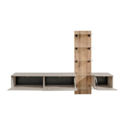 Arte Luzz Entertainment Unit Clay Grey Oak Evoke Led For Tvs Up To 70In - thumbnail 3