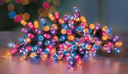 Premier Decorations Limited 400 Battery Operated Led Timelights Rainbow Multi-Action - thumbnail 2