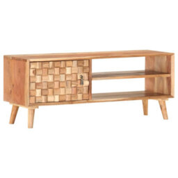 Berkfield Tv Cabinet 100X35X40 Cm Solid Acacia Wood - thumbnail 1