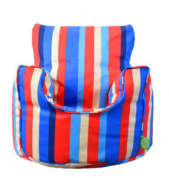 Bean Lazy Cotton Multi Coloured Stripe Bean Bag Arm Chair Toddler Size