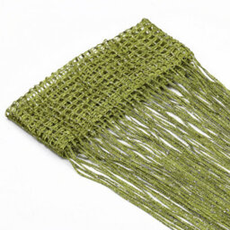 Neel Blue String Curtains Glitter Fringe Panel Fly Screen Doorway Tassel Curatin, 200Cm X 90Cm - Green - thumbnail 2