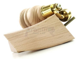 L&F Wood Furniture Feet 2X With Castors 2X Curved Back Replacement Legs For Sofas Chairs Stools Settees M8 - thumbnail 8