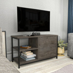 Decorotika Muskegon Tv Stand Tv Unit For Tv's Up To 63 Inch Black Wenge - thumbnail 2