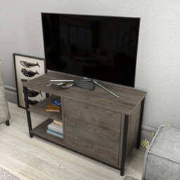 Decorotika Muskegon Tv Stand Tv Unit For Tv's Up To 63 Inch Black Wenge - thumbnail 3