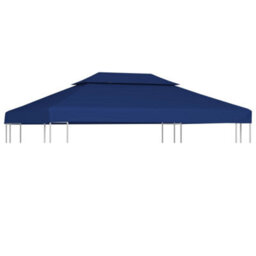 Walplus 2-Tier Gazebo Top Cover 310 G/ma 4X3 M Blue - thumbnail 1