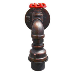 Long Life Lamps Company Industrial Single Head Rustic Water Pipe Wall Light Fixture M0024 - thumbnail 4