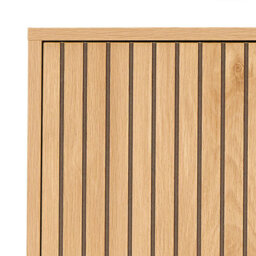 Furniture To Go Jaipur Cabinet 2 Doors 3 Shelves With Oak Lamella Front - thumbnail 6