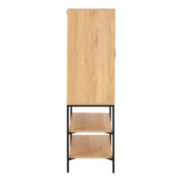 Furniture To Go Jaipur Cabinet 2 Doors 3 Shelves With Oak Lamella Front - thumbnail 3