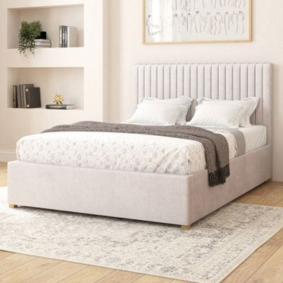 Aspire Grant Electric Adjustable Bed Upholstered With Pocket Sprung Mattress Uk Made, Plush Light Silver, Size Single - image 1