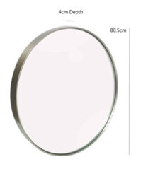 Aspect Furniture Studio Round Accent Wall Mirror/vanity Mirror ,antique Champagne Silver,80.5 Dia Cm - thumbnail 5