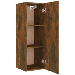 Berkfield 5 Piece Tv Cabinet Set Smoked Oak Engineered Wood - thumbnail 8