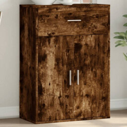 Berkfield Sideboard Smoked Oak 60X30X84 Cm Engineered Wood - thumbnail 1